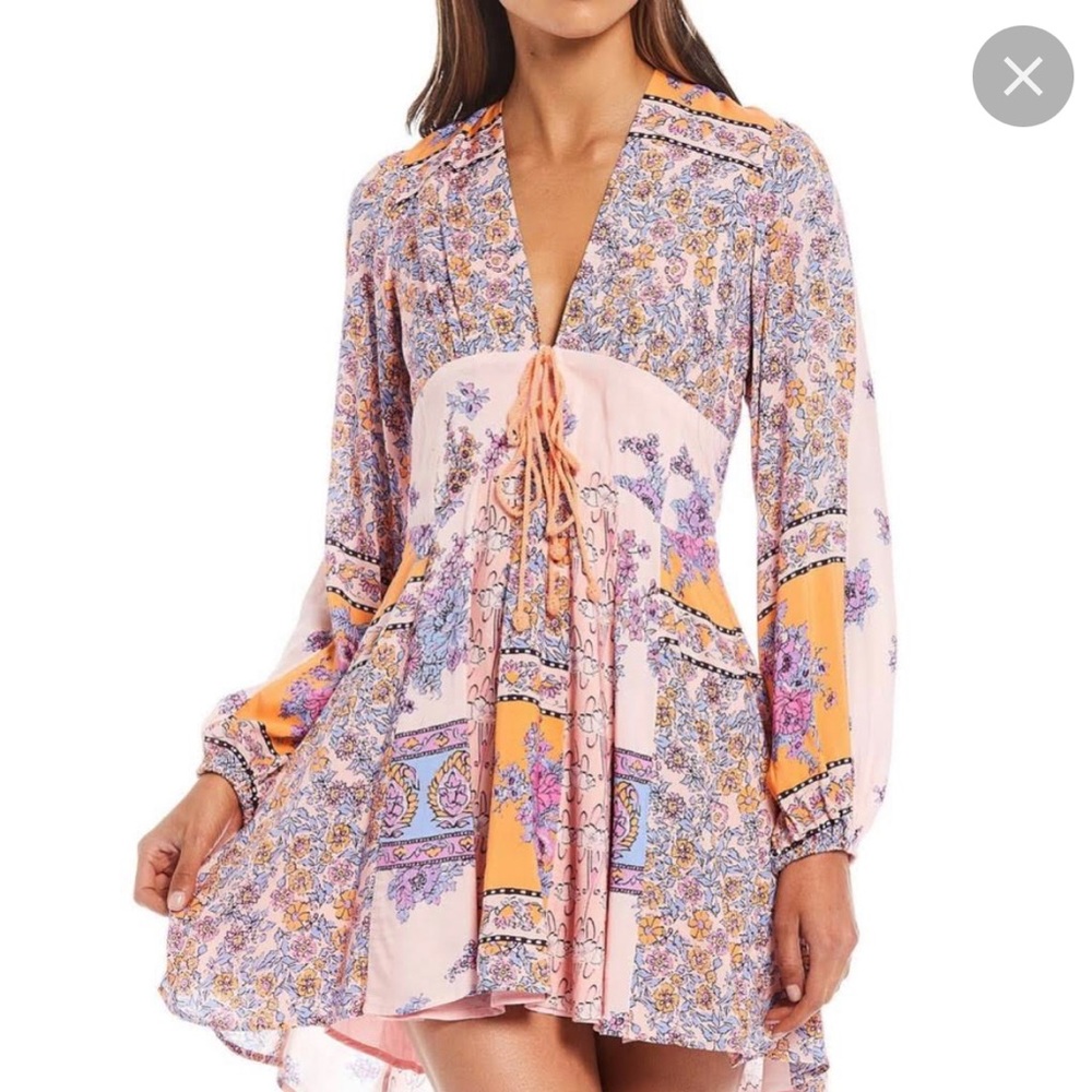 Free People Mixin It Up Mini Dress